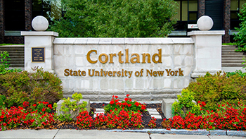 SUNY Cortland sign
