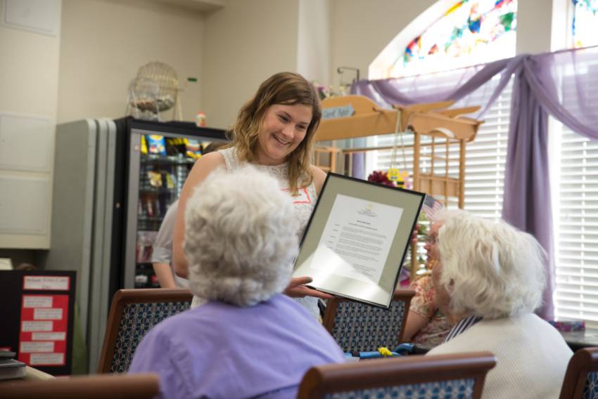 Students educated community members on aphasia as part of their summer course on Communication Disorders in Adults