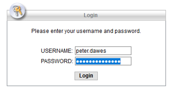 Username and password for vpn