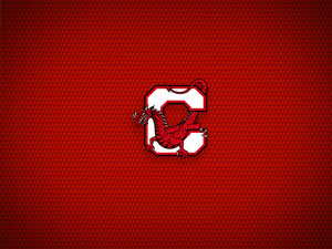 Horizontal tablet wallpaper with athletics logo