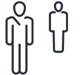 physical distance 6 ft graphic
